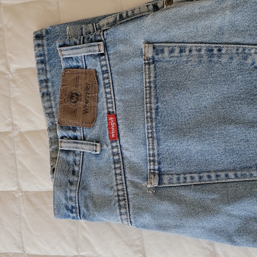 Wrangler blue jeans